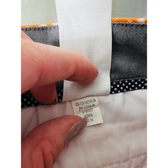 Banana Republic Orange Pattern Hampton Fit Shorts - Picture 3 of 6